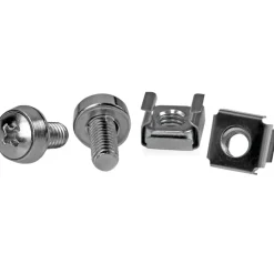 StarTech.com M6 Mounting Screws With Cage Nuts, Pack Of 50