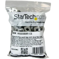 StarTech.com M6 Mounting Screws With Cage Nuts, Pack Of 50