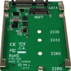 StarTech.com M.2 SATA SSD to 2.5in SATA Adapter Converter - Convert an M.2 SSD into a 7mm high 2.5in SATA 6Gbps Open Frame SSD