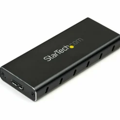 StarTech.com M.2 SSD Enclosure for M.2 SATA SSDs - USB 3.1 (10Gbps) with USB-C Cable - External Enclosure - SM21BMU31C3