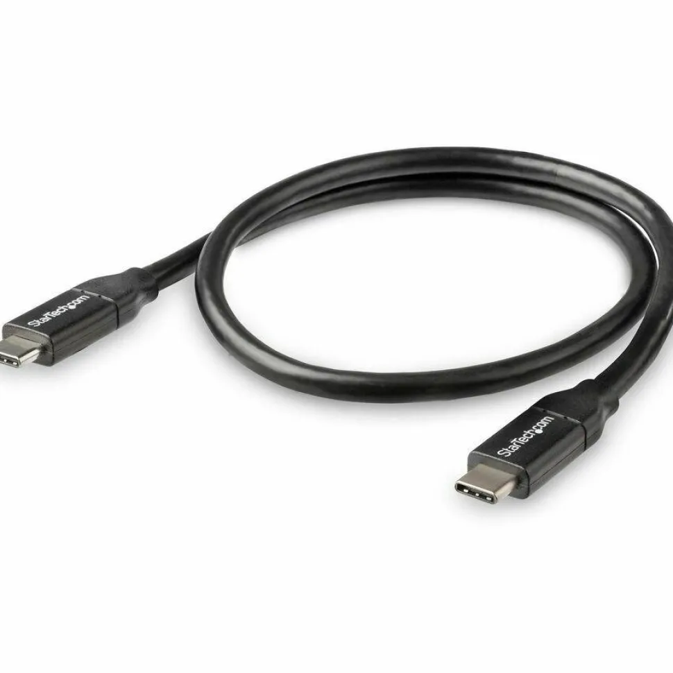 StarTech.com 0.5m USB C to USB C Cable w/ 5A PD - First End: 1x USB Type C Male Thunderbolt 3 - Second End: 1x USB Type C Male Thunderbolt 3
