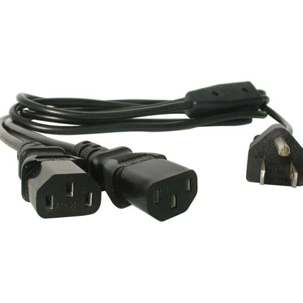 StarTech.com NEMA 5-15P to 2x C13 Computer Power Y-Cord, 6 ft