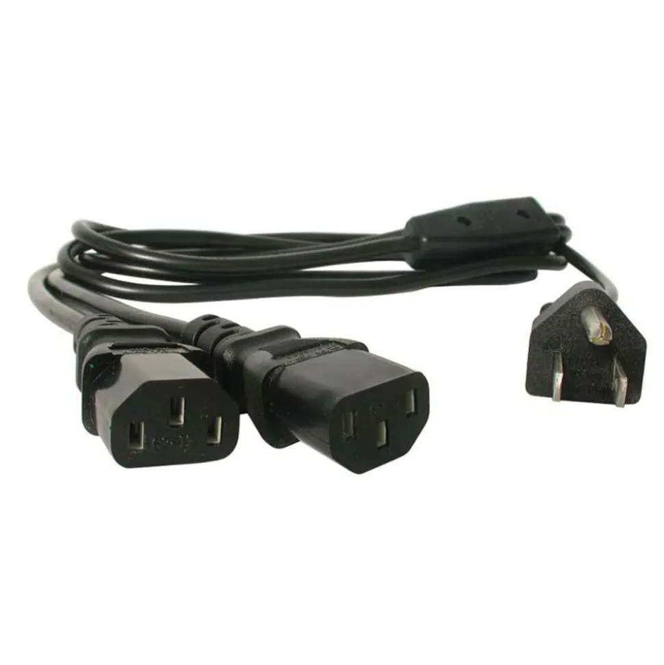 StarTech.com NEMA 5-15P to 2x C13 Computer Power Y-Cord, 6 ft