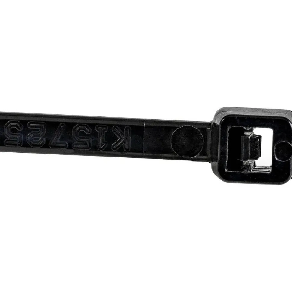 StarTech.com 100 Pack 6" Cable Ties - Black Medium Nylon/Plastic Zip Ties Adjustable Network Cable Wraps UL TAA