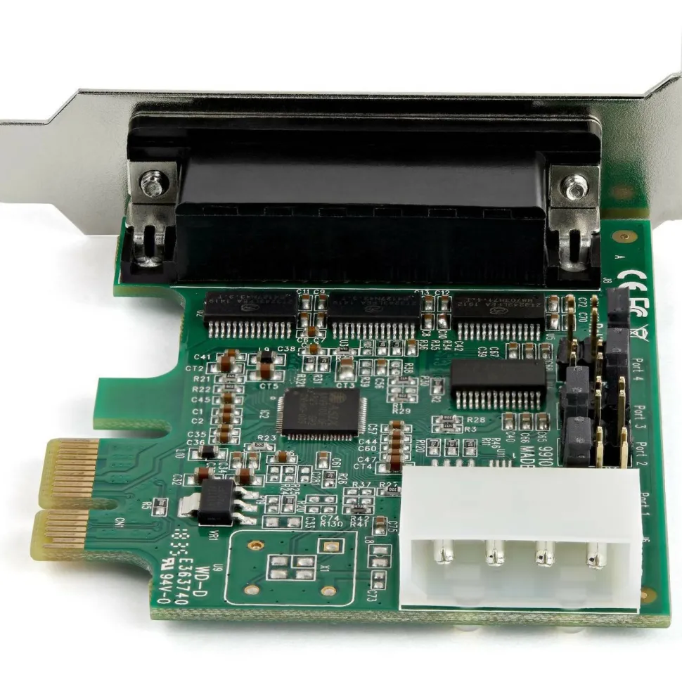 StarTech.com PEX4S952LP 4-Port PCIe Serial Adapter Card