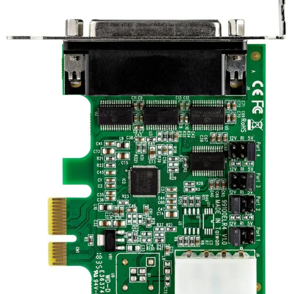 StarTech.com PEX4S952LP 4-Port PCIe Serial Adapter Card