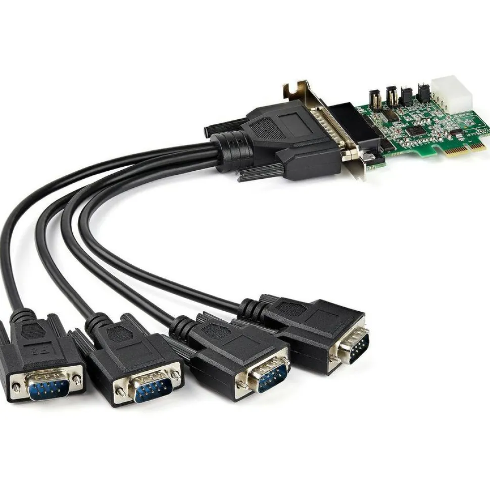 StarTech.com PEX4S952LP 4-Port PCIe Serial Adapter Card