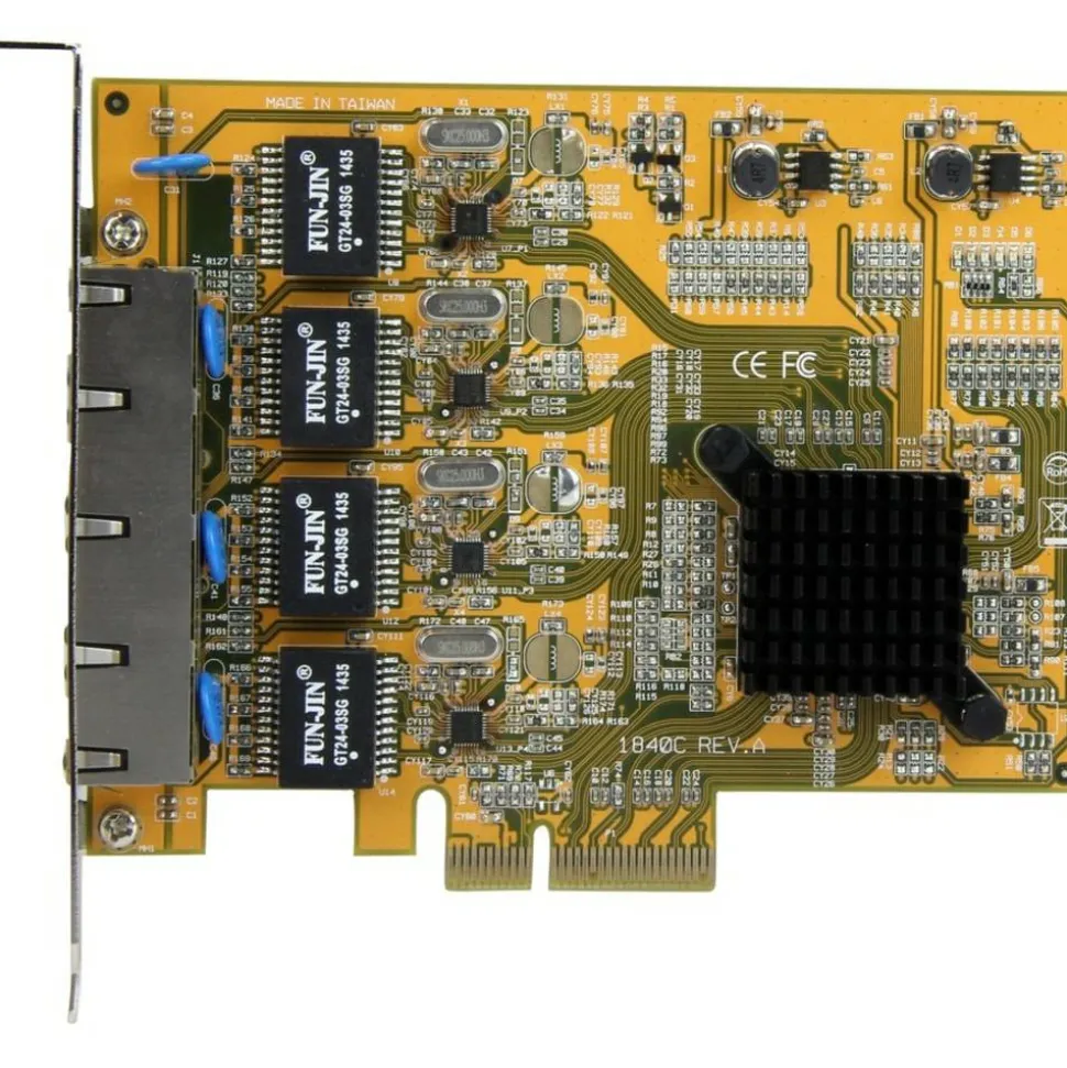 StarTech.com 4-Port PCI Express Gigabit Network Adapter Card