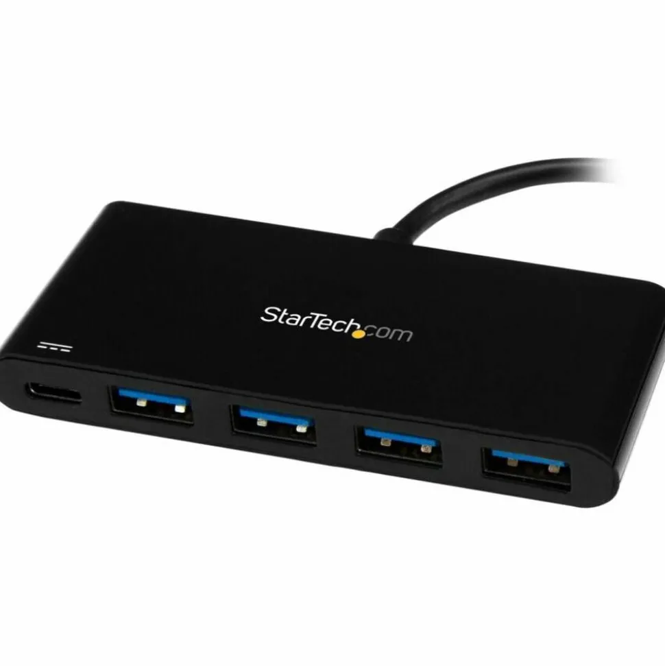 StarTech.com 4 Port USB C Hub with 4x USB Type-A USB 3.0 SuperSpeed 5Gbps - 60W Power Delivery Passthrough - HB30C4AFPD