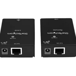 StarTech.com 1 Port USB 2.0 Over Cat5 or Cat6 Extender Kit - 165ft (50m) - USB Extender - USB to Ethernet Extender