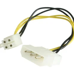 StarTech.com Power cable adapter - 4 pin internal power (F) - 4 pin ATX12V (M) - 15.2 cm - Convert an LP4 female connector to a P4 male connector