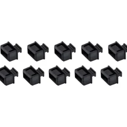StarTech.com SFP Dust Covers - 10 Pack - Fiber Optic Dust Caps - SFP+/SFP Plug with Tab - SFP Port Cover - SFPCAP10
