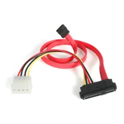 StarTech.com S18in SAS 29 Pin to SATA Cable with LP4 Power - Connect a SAS hard drive to a SATA controller. - SAS729PW18