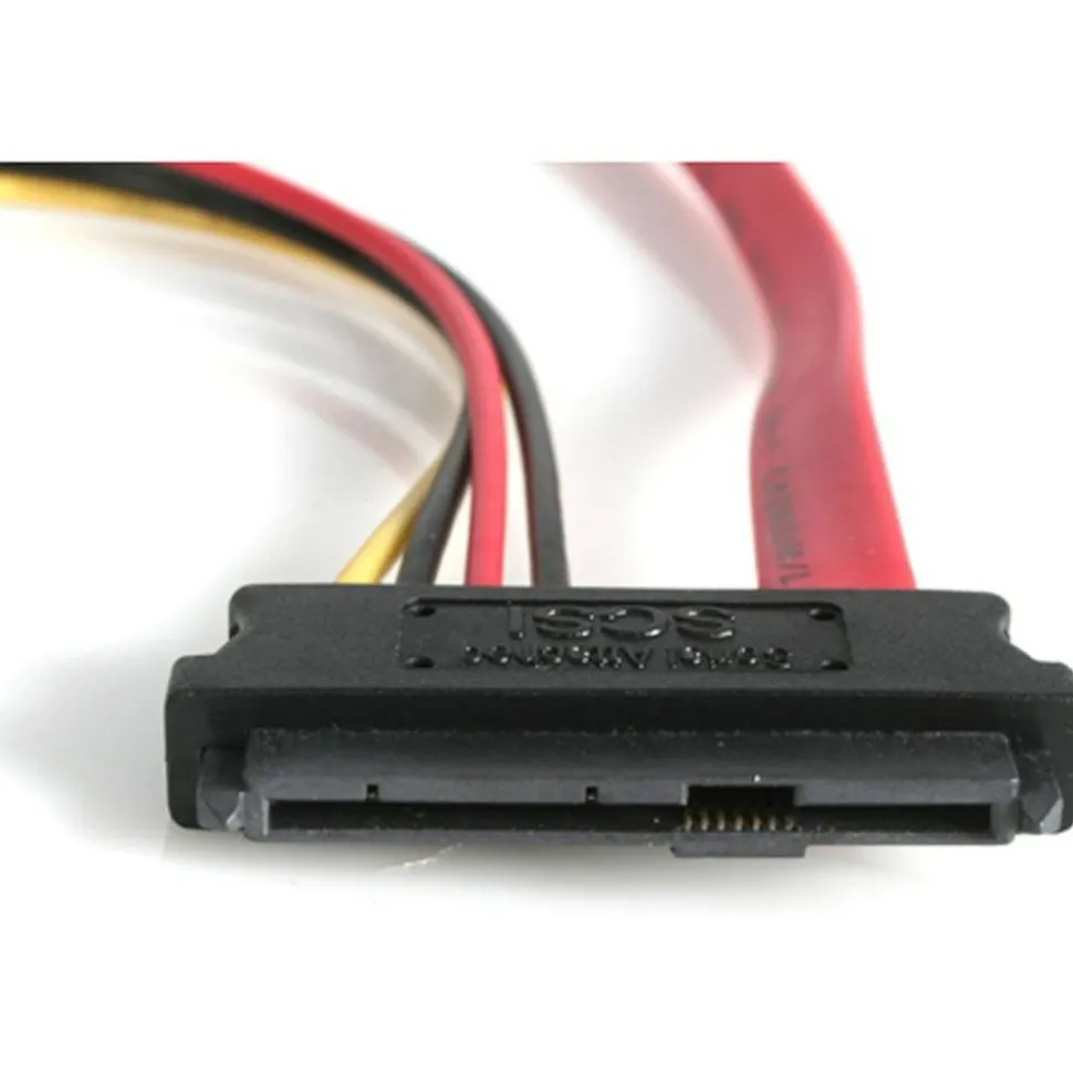 StarTech.com S18in SAS 29 Pin to SATA Cable with LP4 Power - Connect a SAS hard drive to a SATA controller. - SAS729PW18