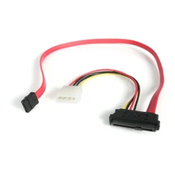 StarTech.com S18in SAS 29 Pin to SATA Cable with LP4 Power - Connect a SAS hard drive to a SATA controller. - SAS729PW18