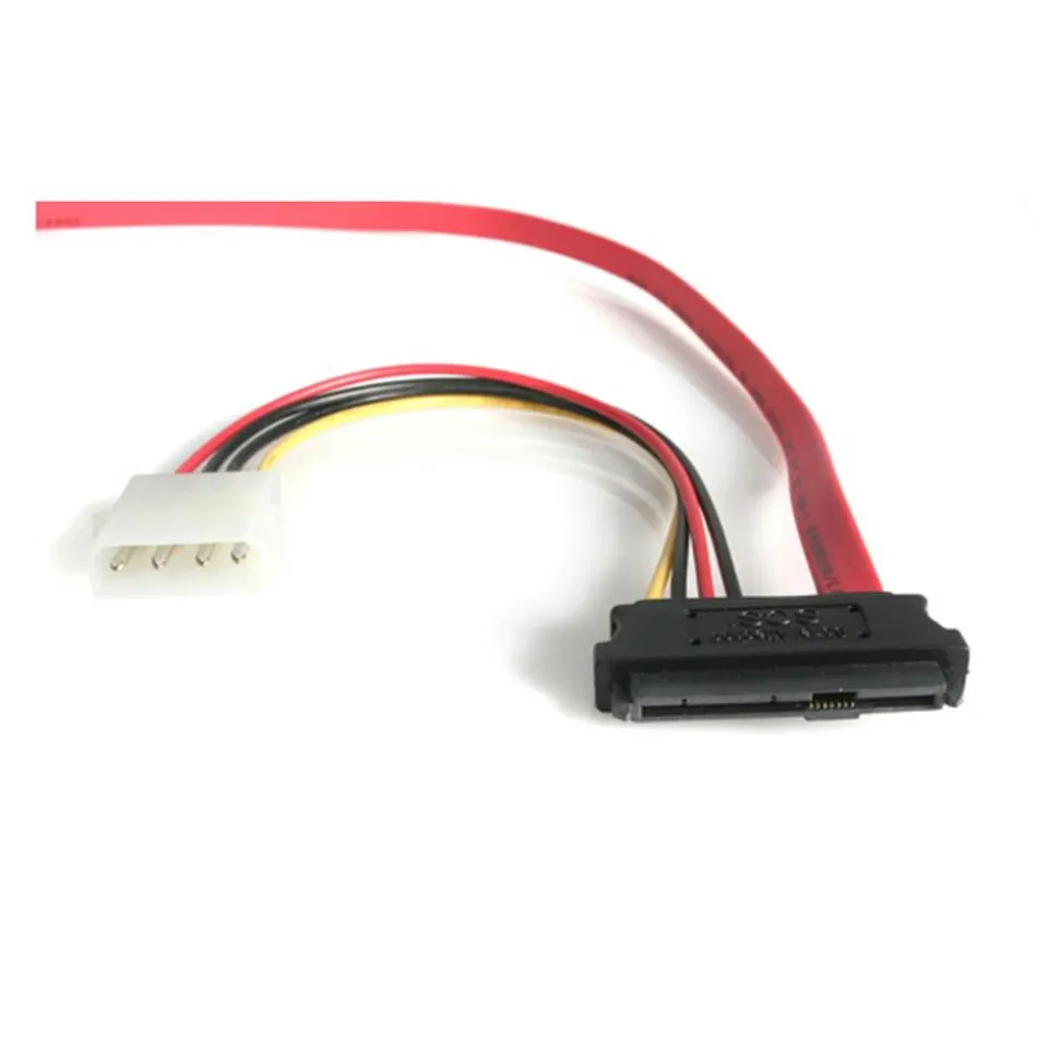 StarTech.com S18in SAS 29 Pin to SATA Cable with LP4 Power - Connect a SAS hard drive to a SATA controller. - SAS729PW18