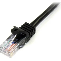 StarTech.com Snagless Cat5e UTP Patch Cable - RJ-45 (M) - RJ-45 (M) - 100 ft - UTP - ( CAT 5e ) - black - 45PATCH100BK
