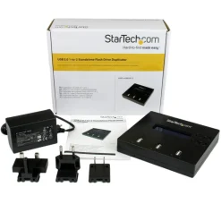 StarTech.com 1:2 Standalone USB Duplicator & Eraser - Flash Drives - TAA Compliant - USB 2.0 Memory Stick Duplicator Eraser