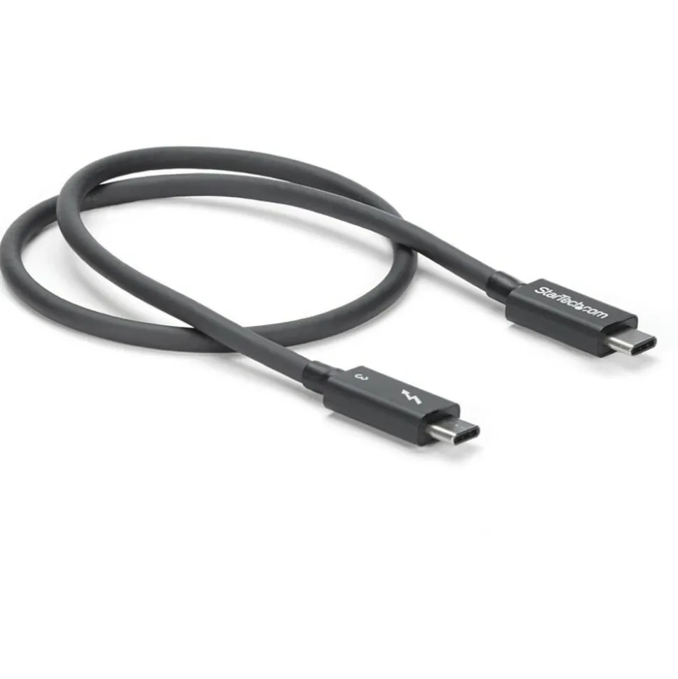 StarTech.com Thunderbolt 3 Cable - 40Gbps - Daisy Chainable - Passive - USB C Cable - USB-C Thunderbolt to Thunderbolt Cable - TBLT34MM50CM