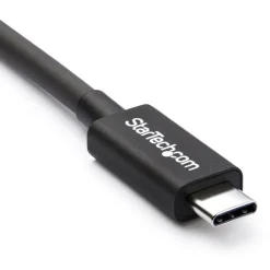 StarTech.com Thunderbolt 3 Cable - 40Gbps - Daisy Chainable - Passive - USB C Cable - USB-C Thunderbolt to Thunderbolt Cable - TBLT34MM50CM