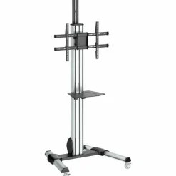 StarTech.com TV Cart - For 32" to 75" Displays - AV Cart - Adjustable - Lockable Wheels - Flat Screen TV Cart - STNDMTV70