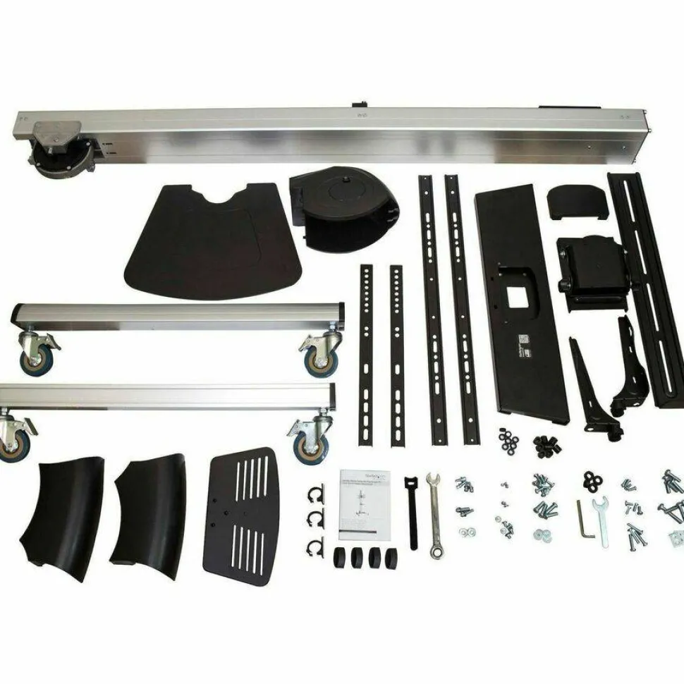 StarTech.com TV Cart - For 32" to 75" Displays - AV Cart - Adjustable - Lockable Wheels - Flat Screen TV Cart - STNDMTV70