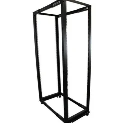 StarTech.com 42U Adjustable Depth Open Frame 4 Post Server Rack Cabinet - Flat Pack w/ Casters, Levelers and Cable Management Hooks - 4POSTRACK42