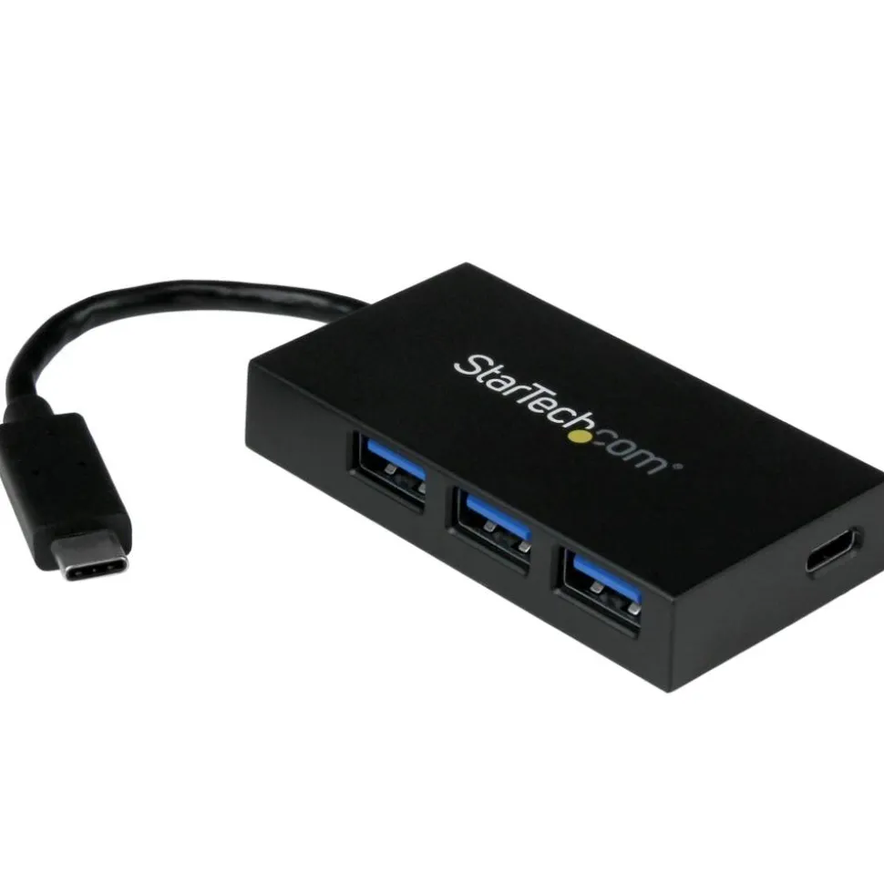 StarTech.com USB C Hub - 4 Port USB-C to USB-A (3x) and USB-C (1x) - Bus Powered USB Hub - USB Type C Hub - Port Expander