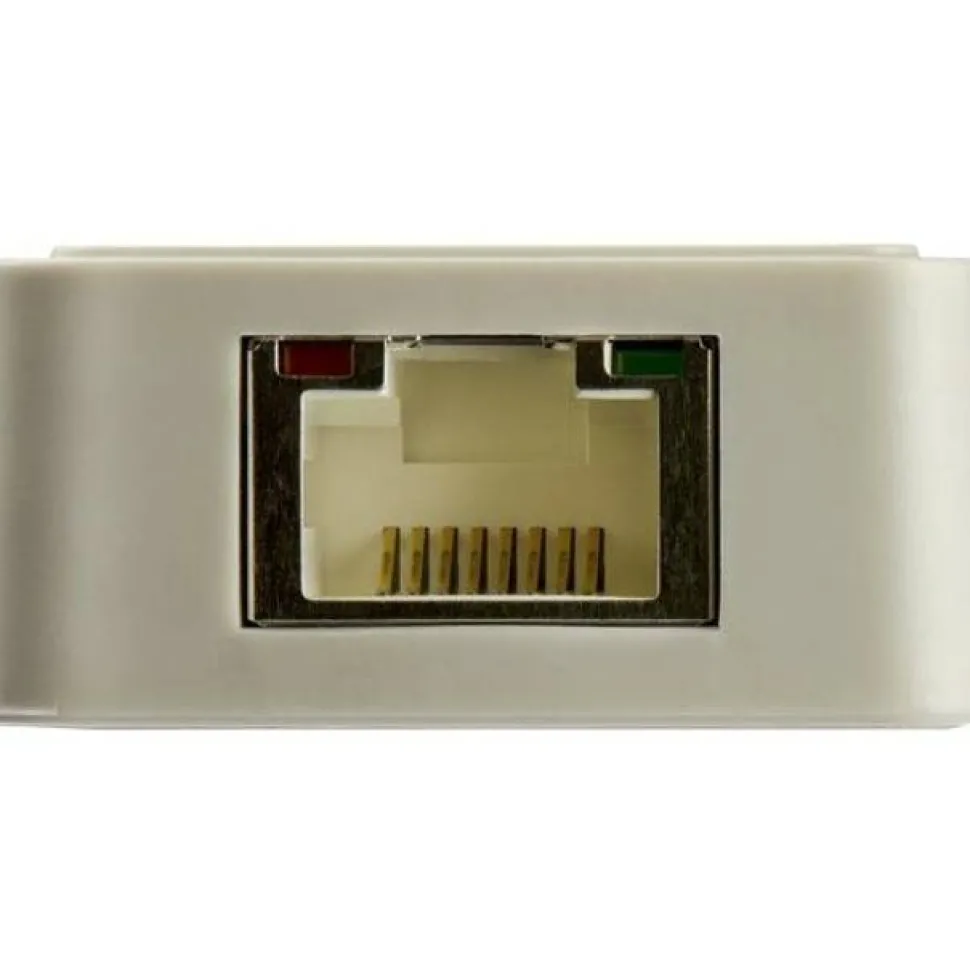 StarTech.com USB C To Gigabit Ethernet Adapter With USB A Port, White