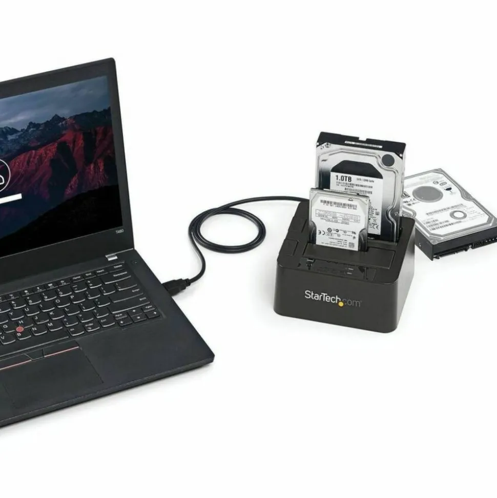 StarTech.com USB 3.1 (10Gbps) Dual-Bay Dock for 2.5"/3.5" SATA SSD/HDDs with UASP - SDOCK2U313