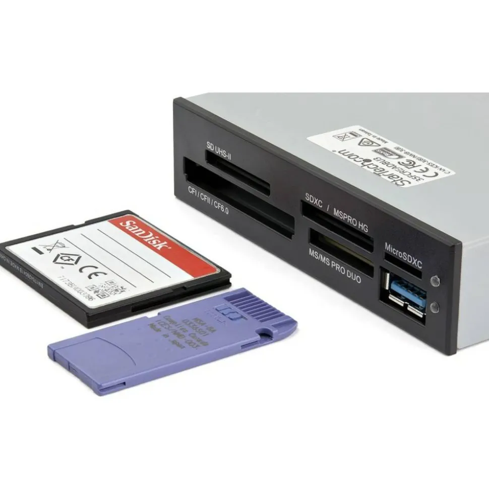 StarTech.com USB 3.0 Internal Multi-Card Reader with UHS-II Support - SD/Micro SD/MS/CF Memory Card Reader - 35FCREADBU3