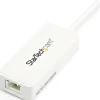 StarTech.com USB 3.0 To Gigabit Ethernet Adapter NIC With USB Port, White