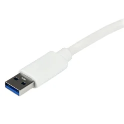 StarTech.com USB 3.0 To Gigabit Ethernet Adapter NIC With USB Port, White