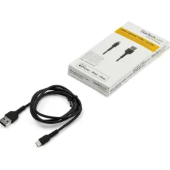 StarTech.com 3.3' USB To Lightning Cable, Black