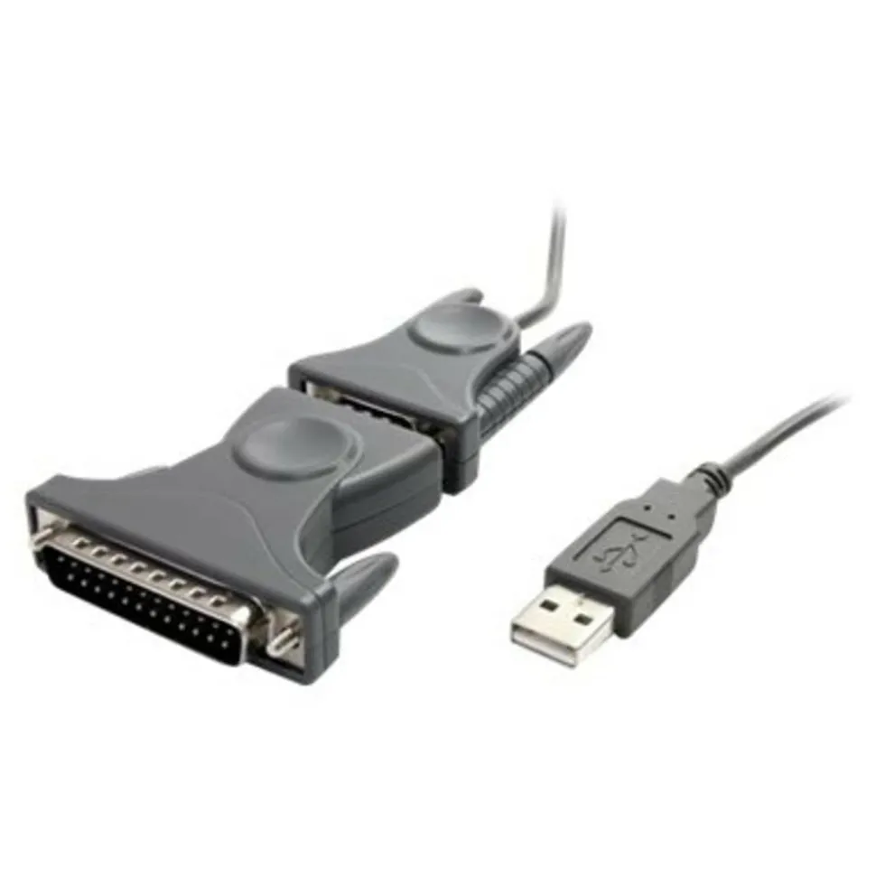 StarTech.com USB to Serial Adapter - 3 ft/1m - with DB9 to DB25 Pin Adapter - Prolific PL-2303 - USB to RS232 Adapter Cable (ICUSB232DB25)
