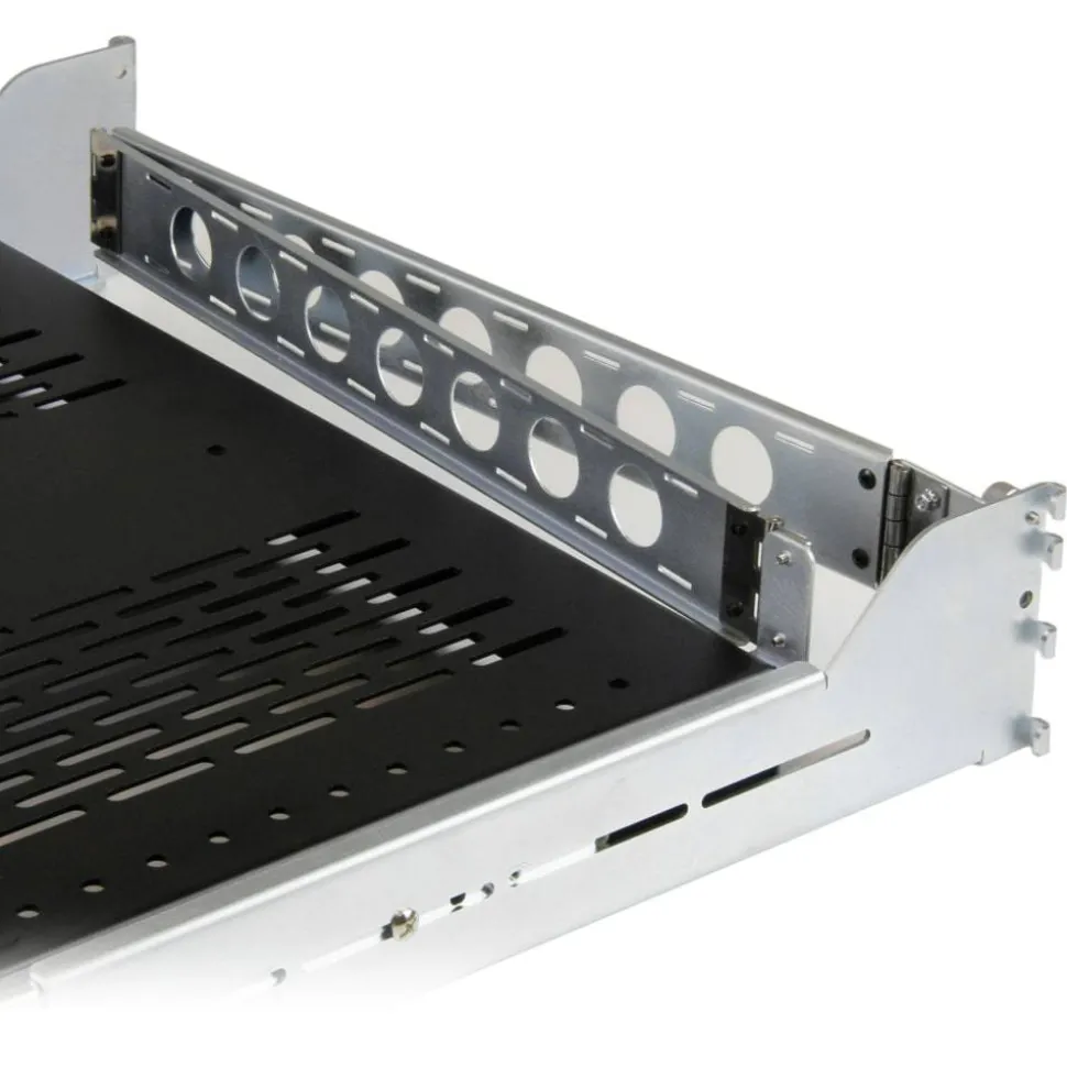 StarTech.com 2U Vented Sliding Rack Shelf w/ Cable Management Arm & Adjustable Mounting Depth - 50lbs / 22.7kg
