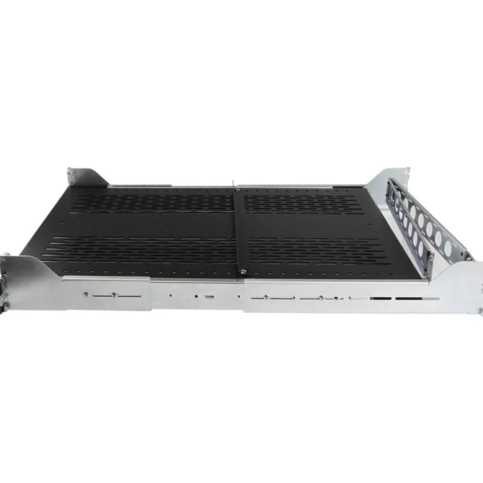 StarTech.com 2U Vented Sliding Rack Shelf w/ Cable Management Arm & Adjustable Mounting Depth - 50lbs / 22.7kg