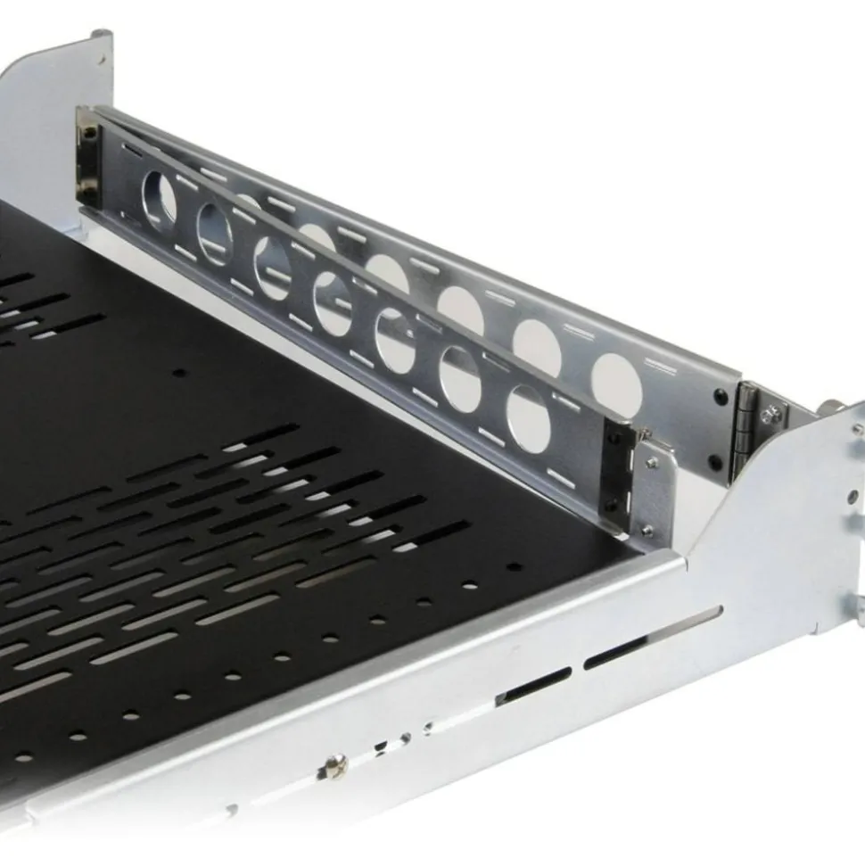 StarTech.com 2U Vented Sliding Rack Shelf w/ Cable Management Arm & Adjustable Mounting Depth - 50lbs / 22.7kg