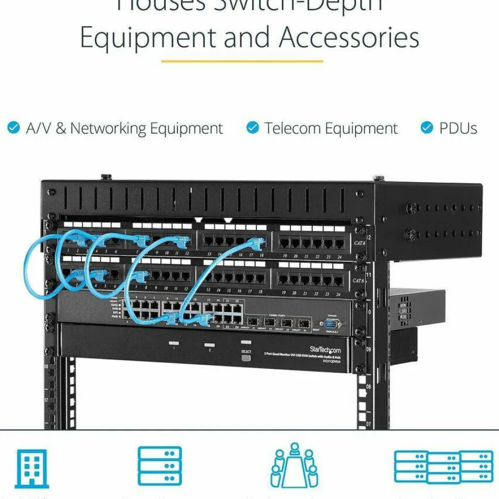 StarTech.com 12U Wallmount Server Rack- Equipment rack - 12 - 20 in. Depth