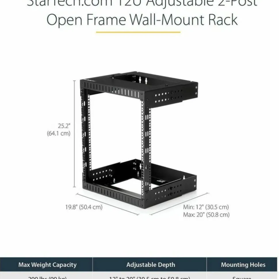 StarTech.com 12U Wallmount Server Rack- Equipment rack - 12 - 20 in. Depth