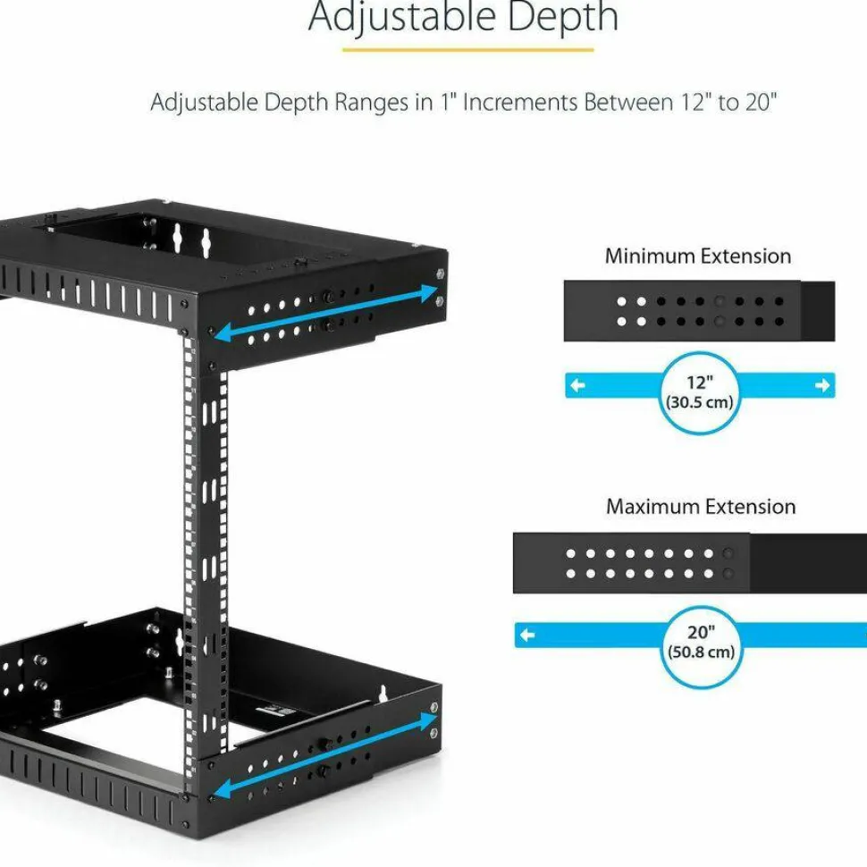 StarTech.com 12U Wallmount Server Rack- Equipment rack - 12 - 20 in. Depth