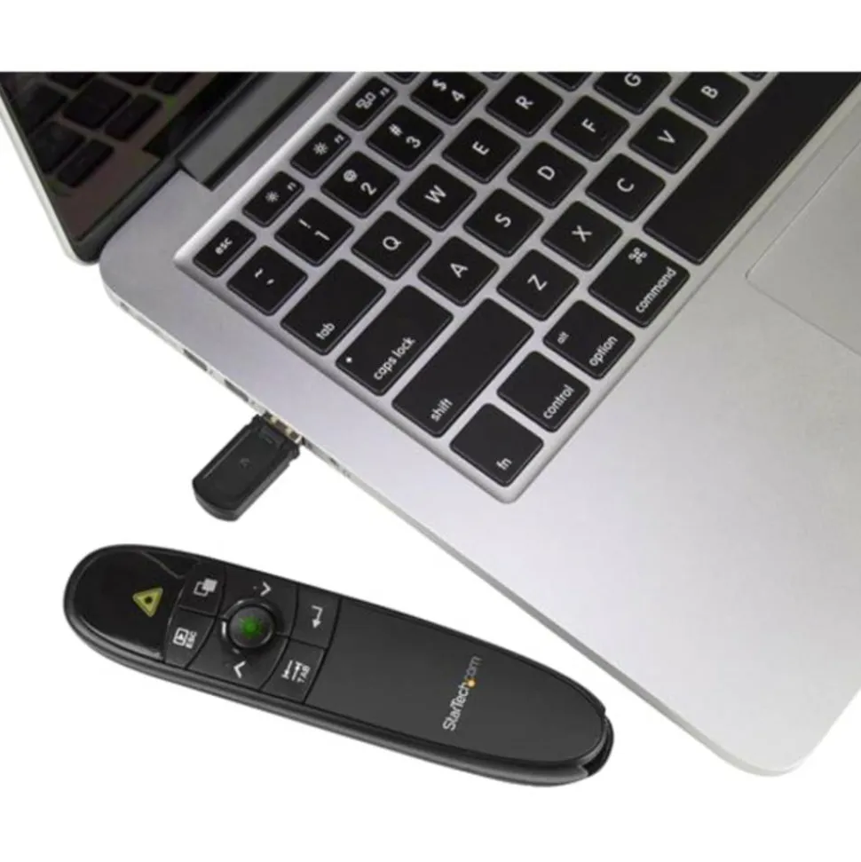 StarTech.com Wireless Presentation Remote with Green Laser Pointer - 90ft)