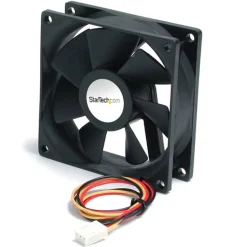 StarTech.com 90x25mm High Air Flow Dual Ball Bearing PC Case Fan - Add additional chassis cooling with a 90mm high flow case fan - FAN9X25TX3H
