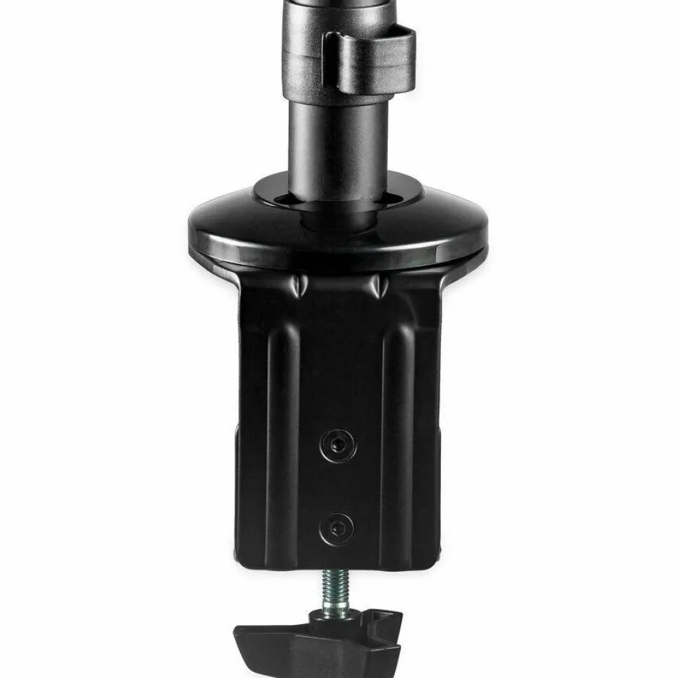 StarTech Desk-Mount Dual-Monitor Arm, For up to 27"(17.6lb/8kg) Monitors, Low Profile Design, Clamp/Grommet Mount, Dual Monitor Mount