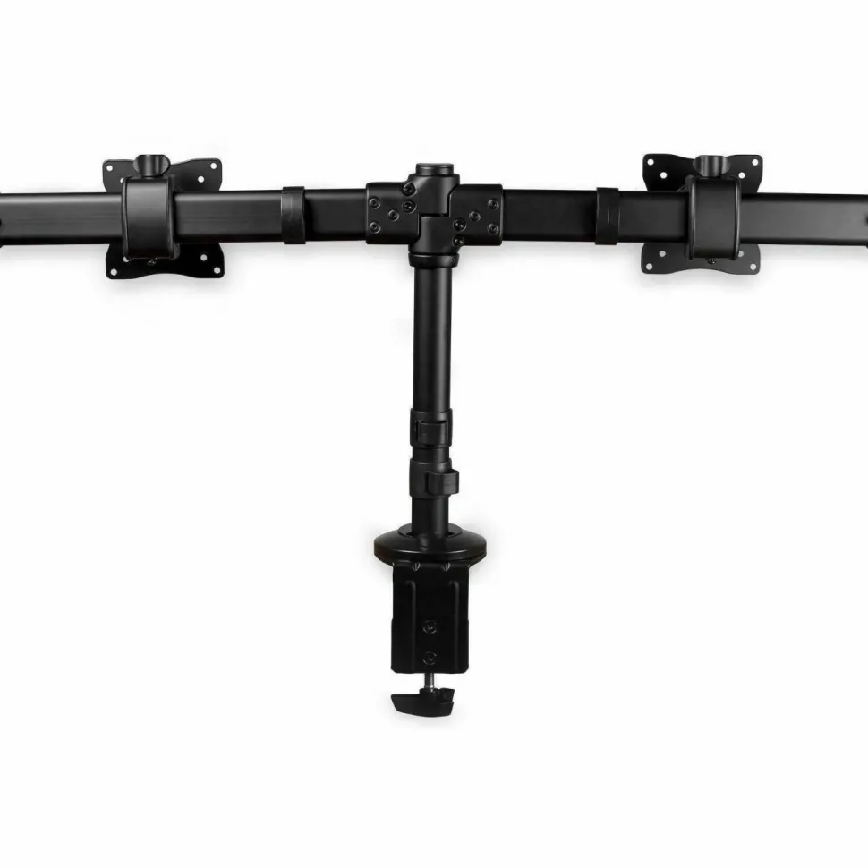 StarTech Desk-Mount Dual-Monitor Arm, For up to 27"(17.6lb/8kg) Monitors, Low Profile Design, Clamp/Grommet Mount, Dual Monitor Mount