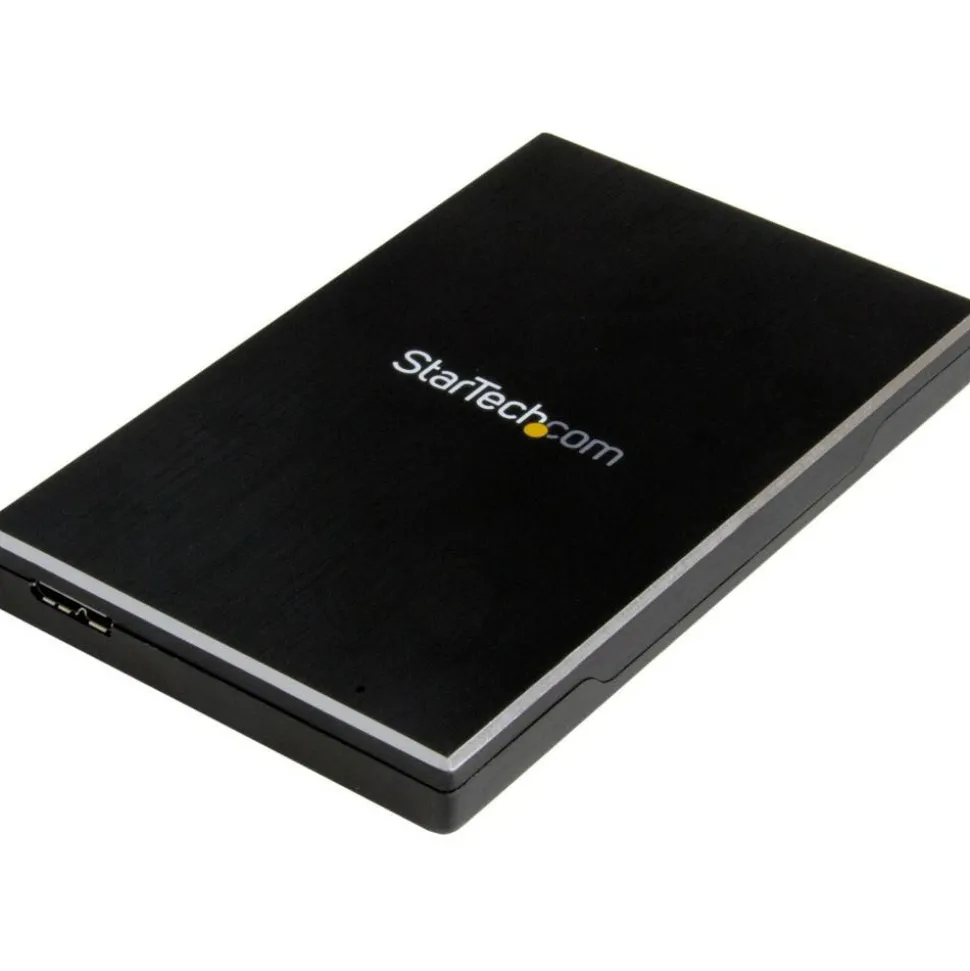 StarTech 2.5" External Hard Drive Enclosure - Supports UASP - Aluminum - USB 3.1 Enclosure - SSD/HDD Enclosure, TAA