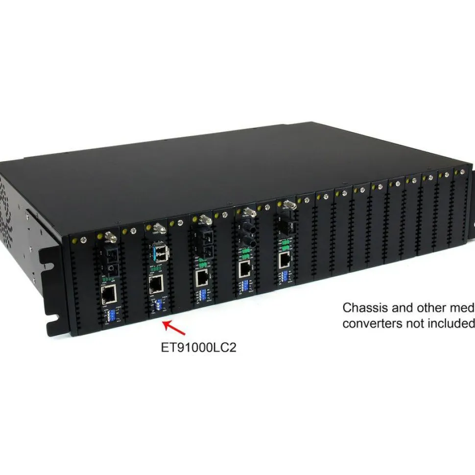 StarTech Fiber Media Converter Gigabit 1000Mbps MM Fibre LC 550m, TAA