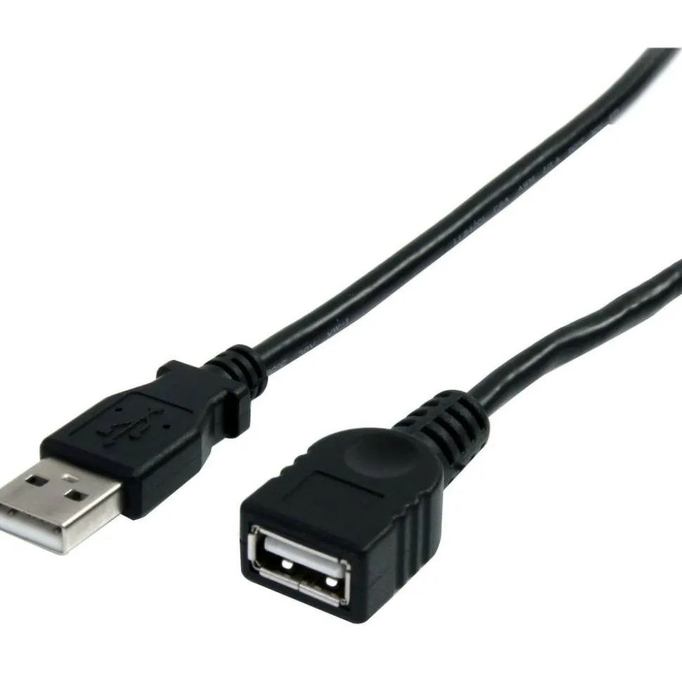 StarTech 10 ft Black USB 2.0 Extension Cable A to A - M/F
