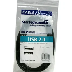 StarTech 10 ft Black USB 2.0 Extension Cable A to A - M/F