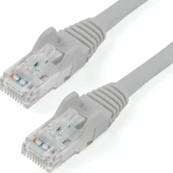 StarTech 7ft CAT6 Ethernet Cable - Gray Snagless Gigabit - 100W PoE UTP 250Mhz Category 6 Patch Cord UL Certified Wiring/TIA